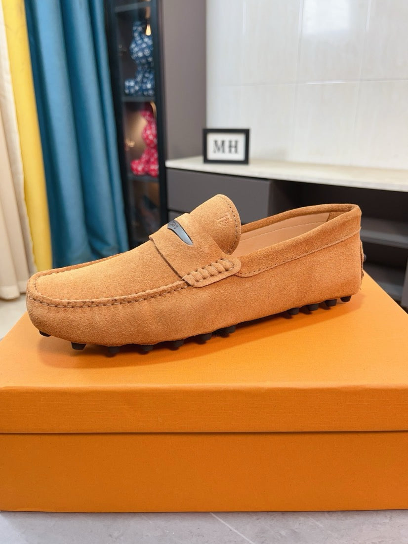 Tods Brand Suede Loafers for Men Pre-Order