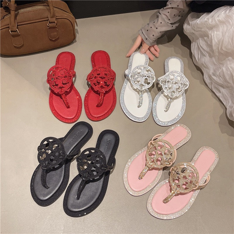 Trending To-ry Bur-ch Slippers Slide for Women