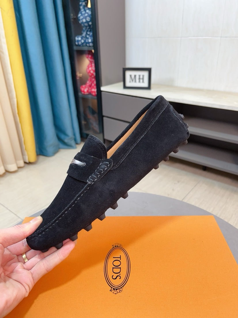Tods Brand Suede Loafers for Men Pre-Order