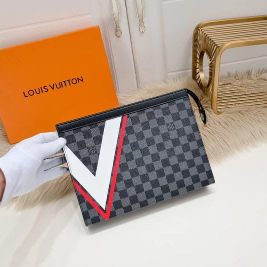 Famous Brand L-V Lou-is Vui-tton Pouch or File Bag for Men