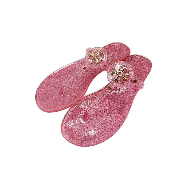 Famous To-ry Bur-ch Jelly slippers for Women