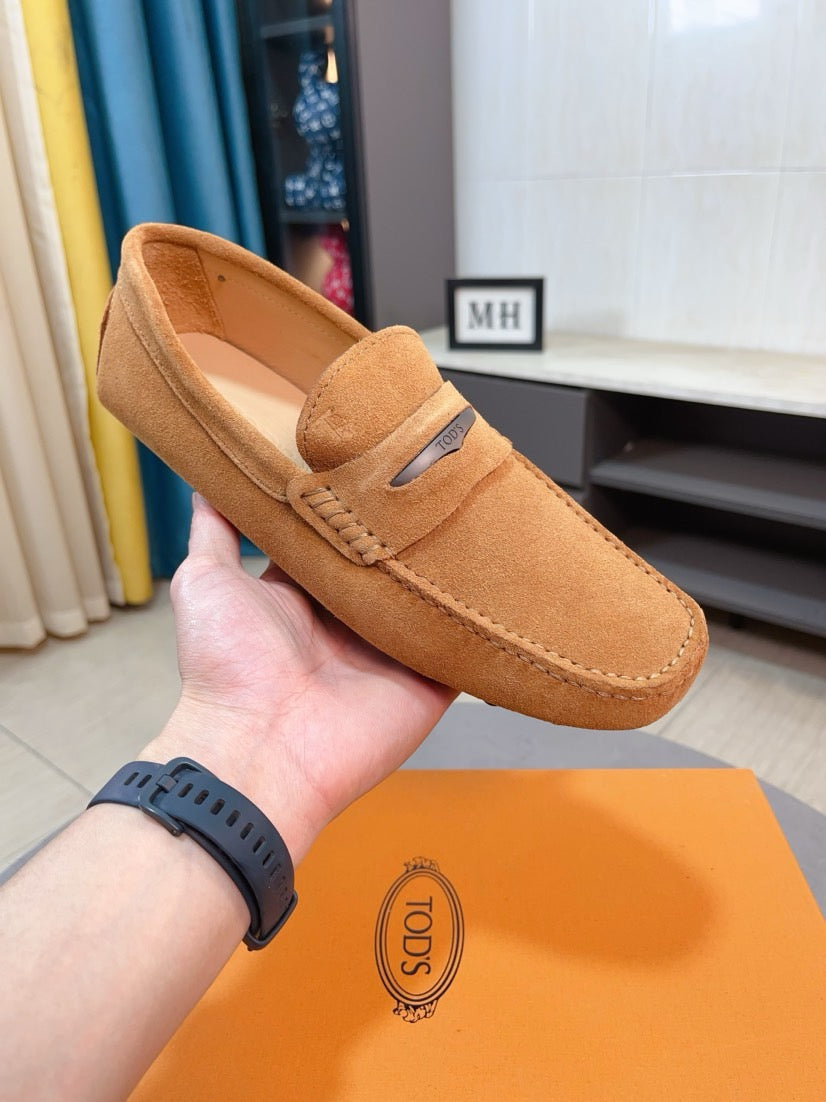 Tods Brand Suede Loafers for Men Pre-Order