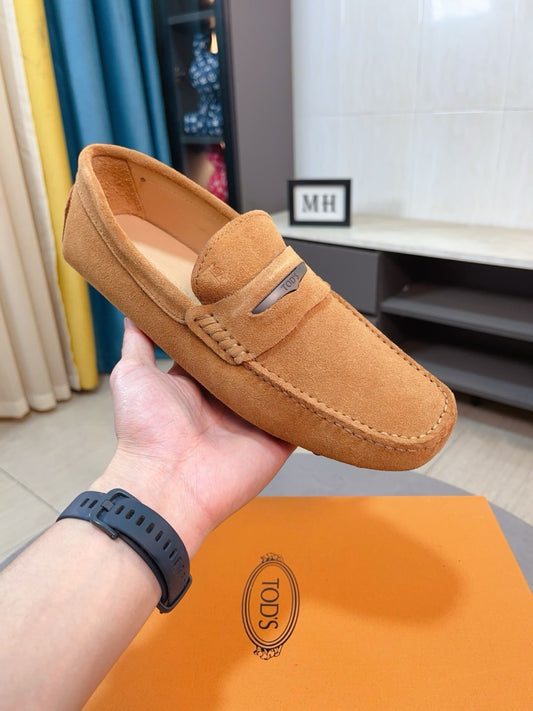 Tods Brand Suede Loafers for Men Pre-Order
