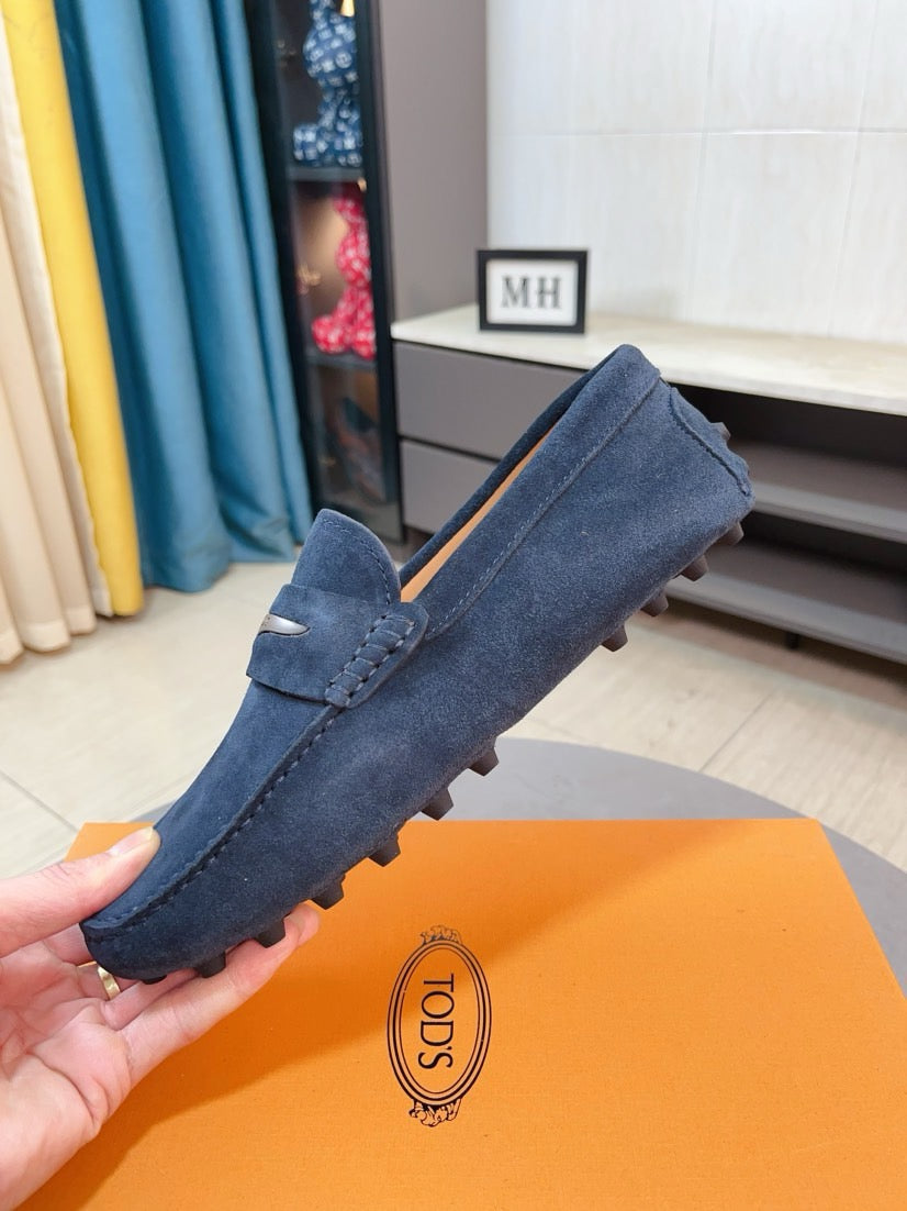 Tods Brand Suede Loafers for Men Pre-Order