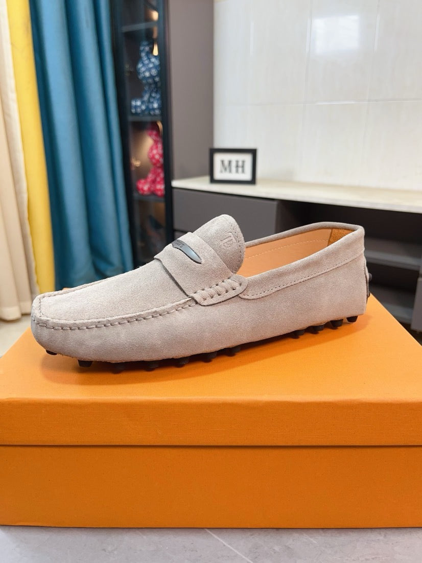 Tods Brand Suede Loafers for Men Pre-Order