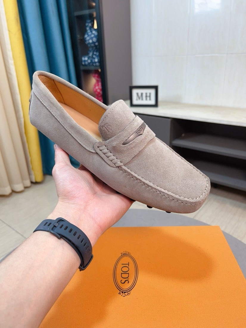 Tods Brand Suede Loafers for Men Pre-Order