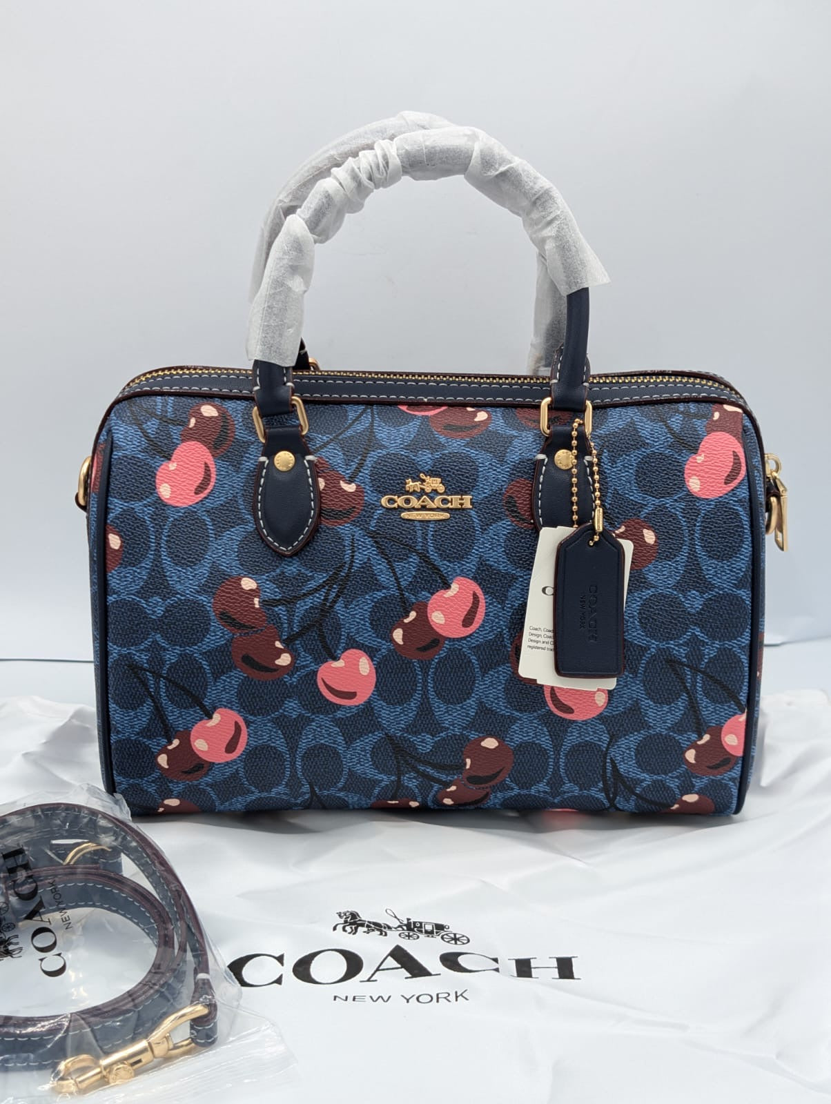 Luxury Brand Co-ach Rowan Satchel Bag