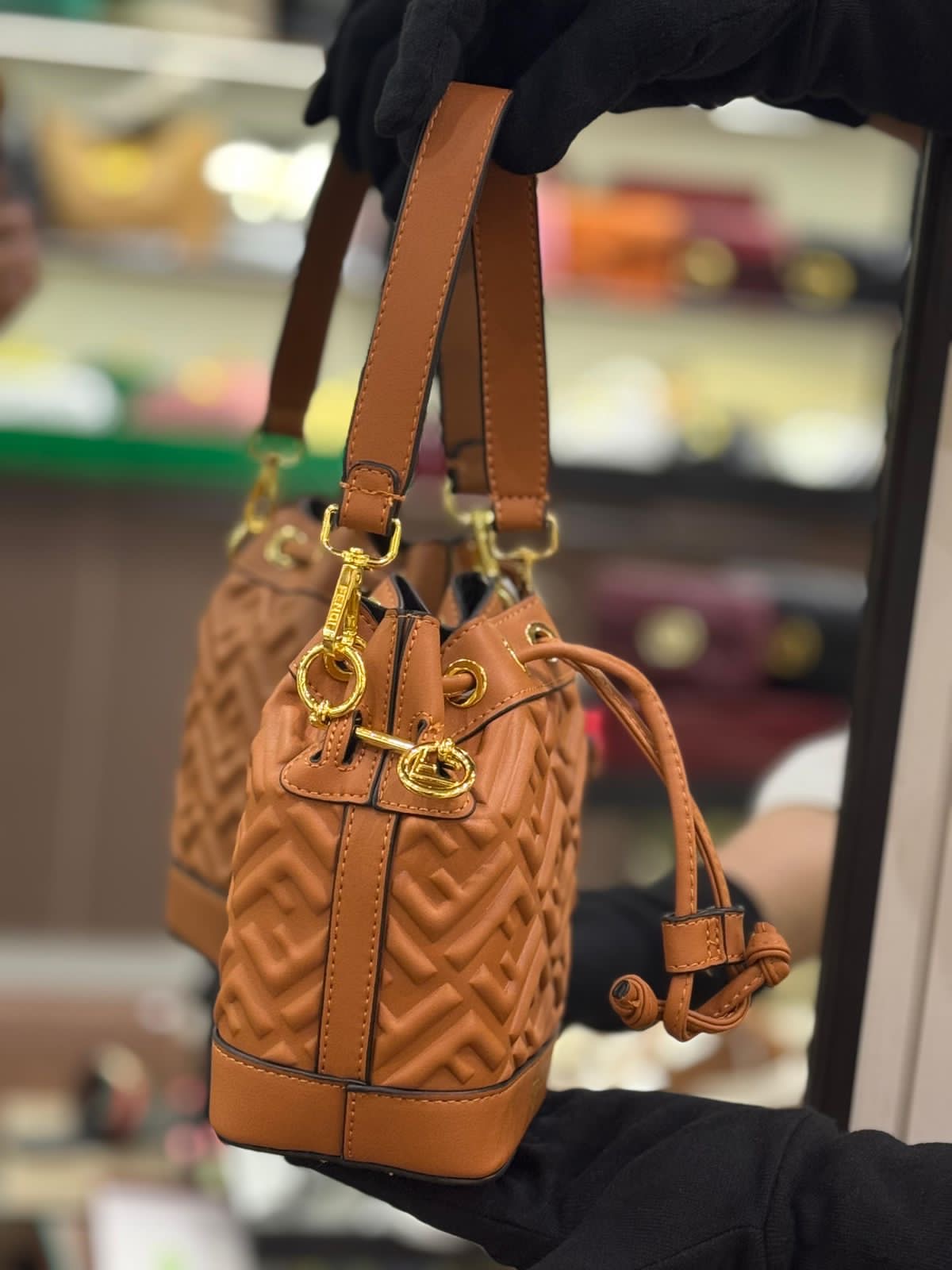 Fen-di Mon Tresor Bucket Handbag for Women