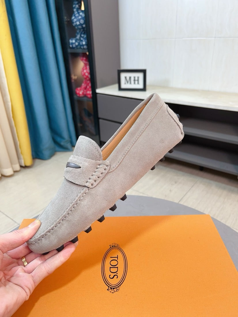 Tods Brand Suede Loafers for Men Pre-Order