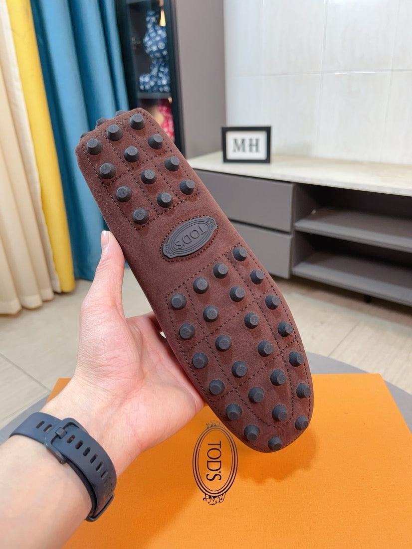 Tods Brand Suede Loafers for Men Pre-Order