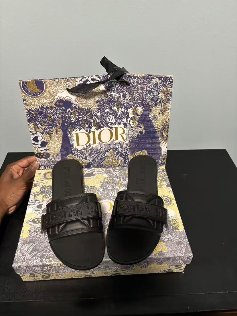 Famous CD Chris-tian Di-or Imported Slippers Slides for Women