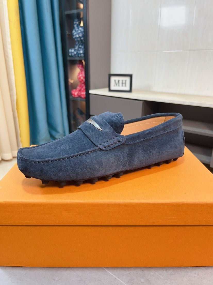 Tods Brand Suede Loafers for Men Pre-Order