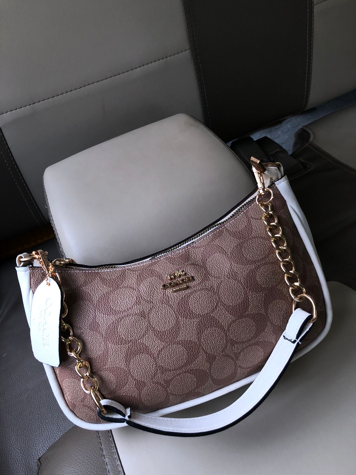 Coach Teri Shoulder Bag with Golden chain strap