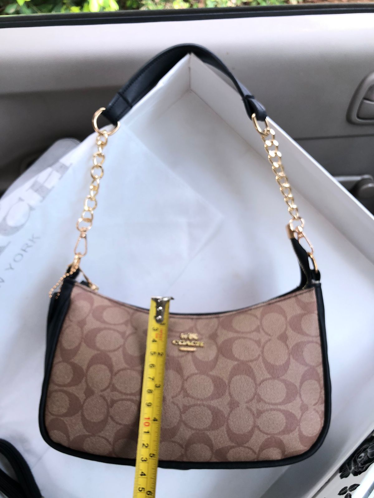 Coach Teri Shoulder Bag with Golden chain strap