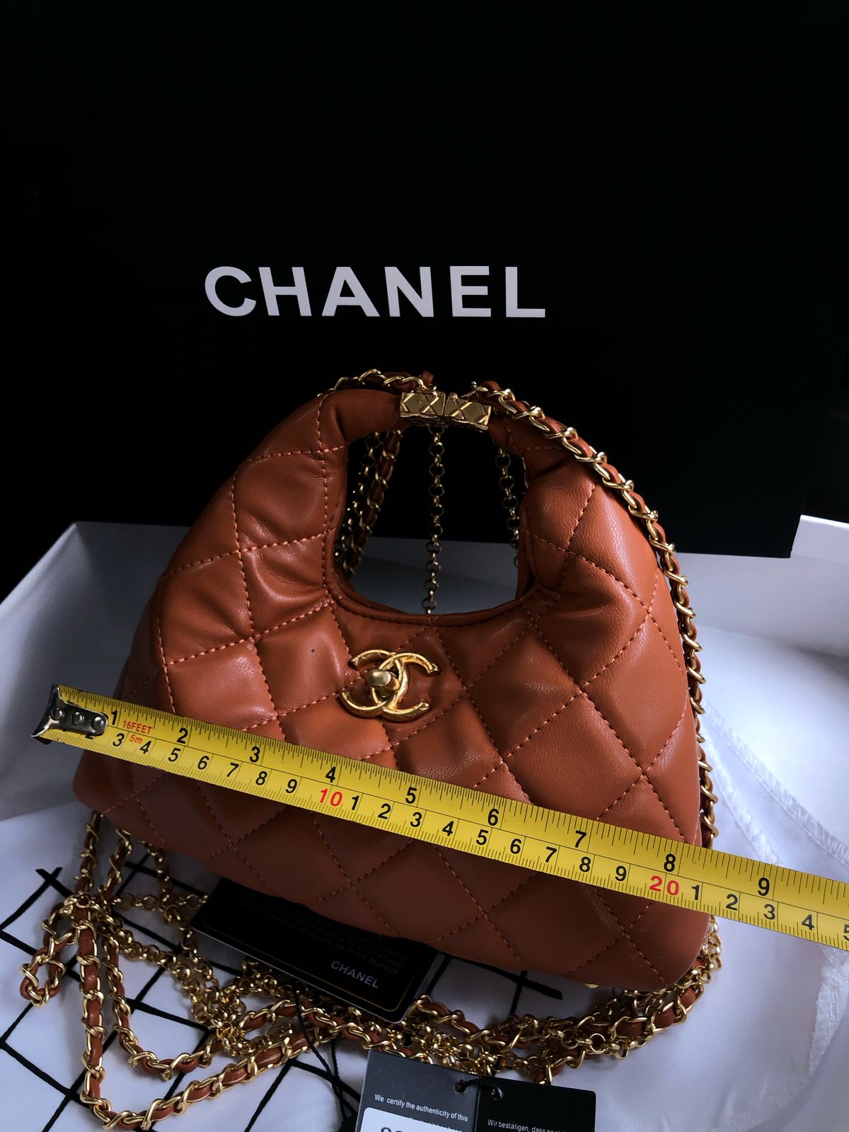 Channel 24a Limited Edition Small Hobo Chain bag