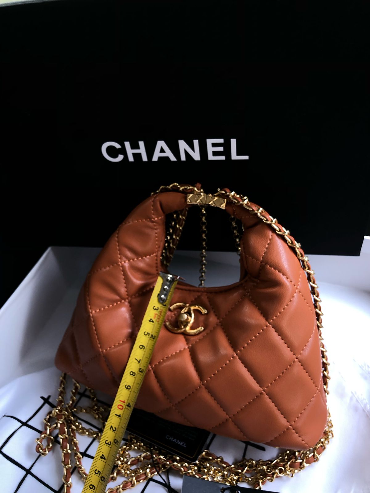 Channel 24a Limited Edition Small Hobo Chain bag