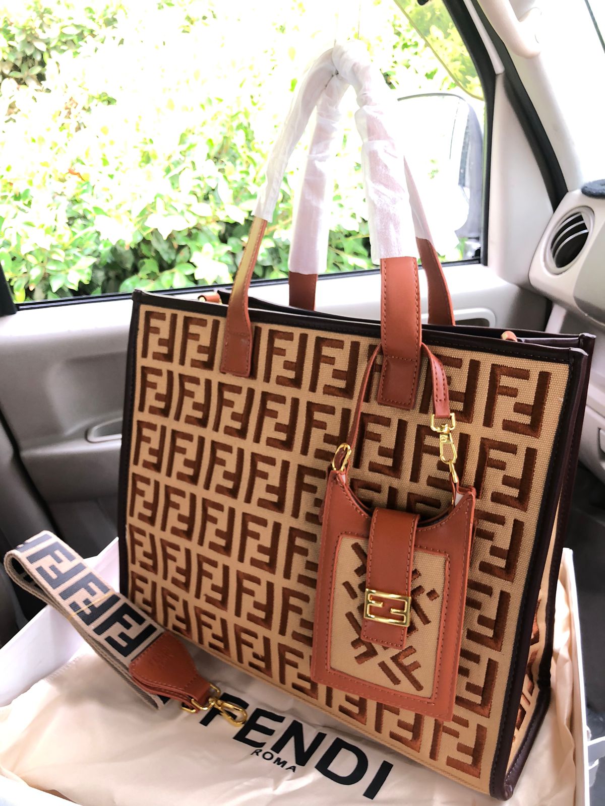 Fendi Tote Bag Beige