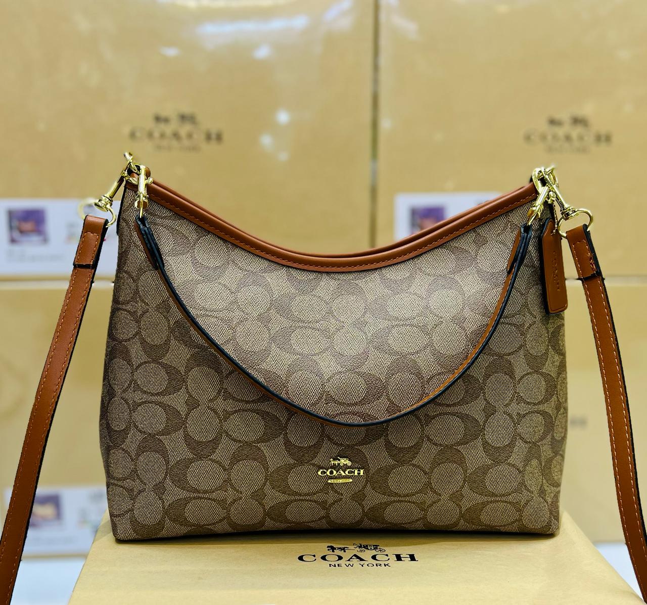 Coach Laurel Shoulder Bag In Signature Canvas Brown