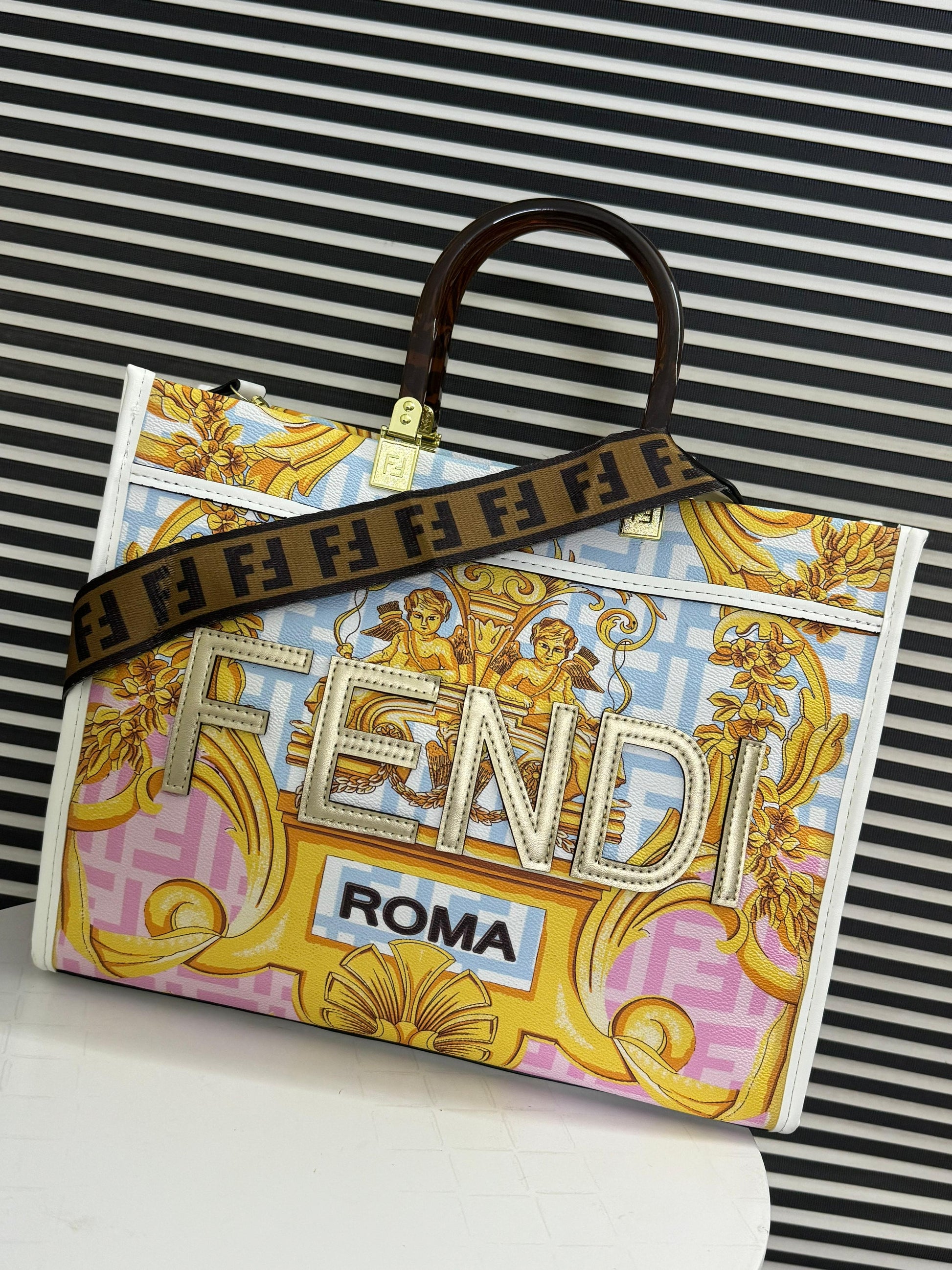 Fendi Fendace Sunshine Tote Bag