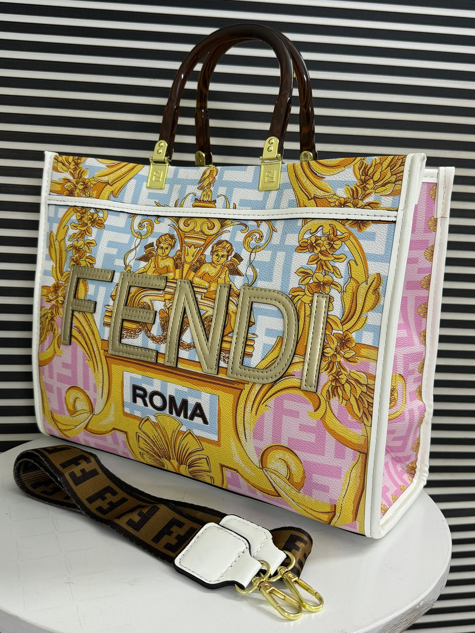 Fendi Fendace Sunshine Tote Bag
