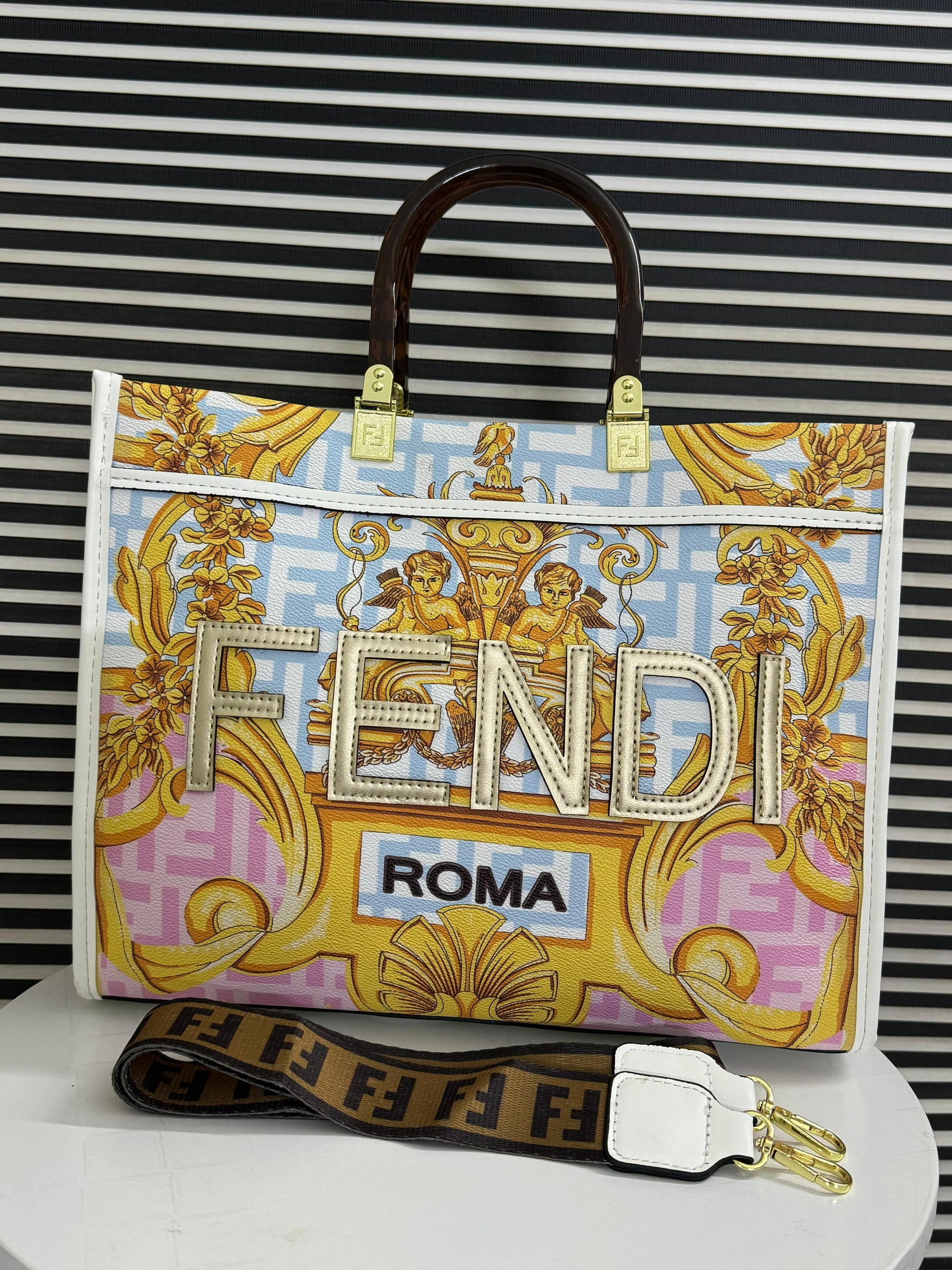Fendi Fendace Sunshine Tote Bag