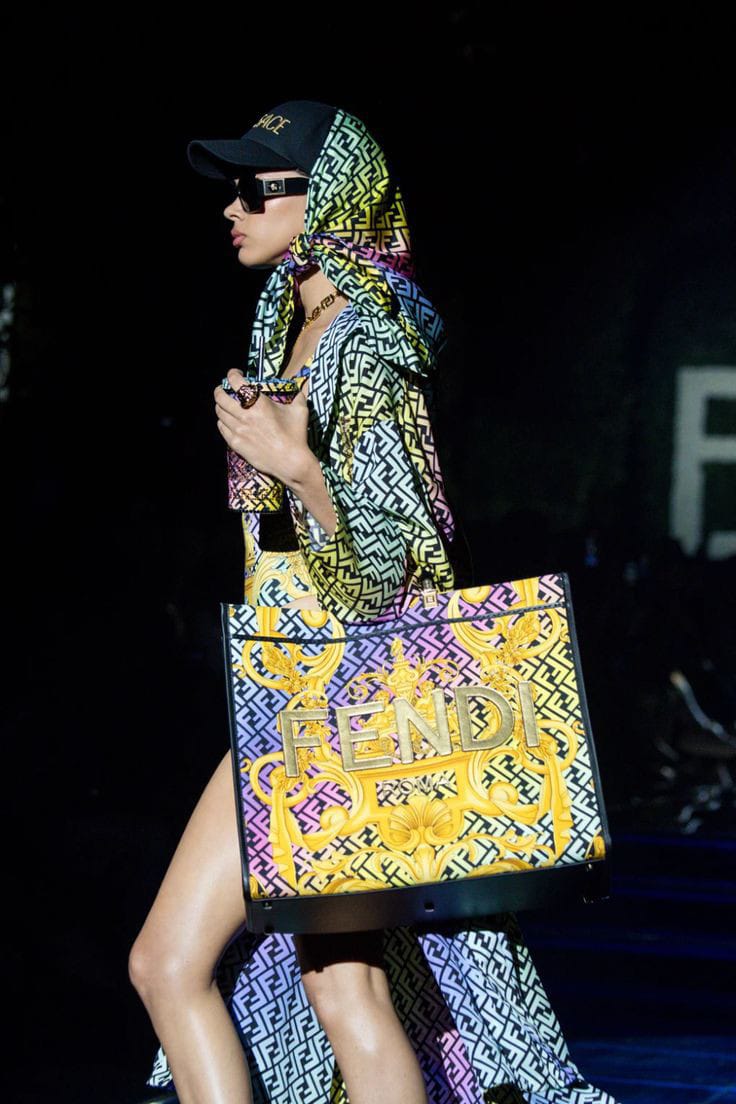 Fendi Fendace Sunshine Tote Bag