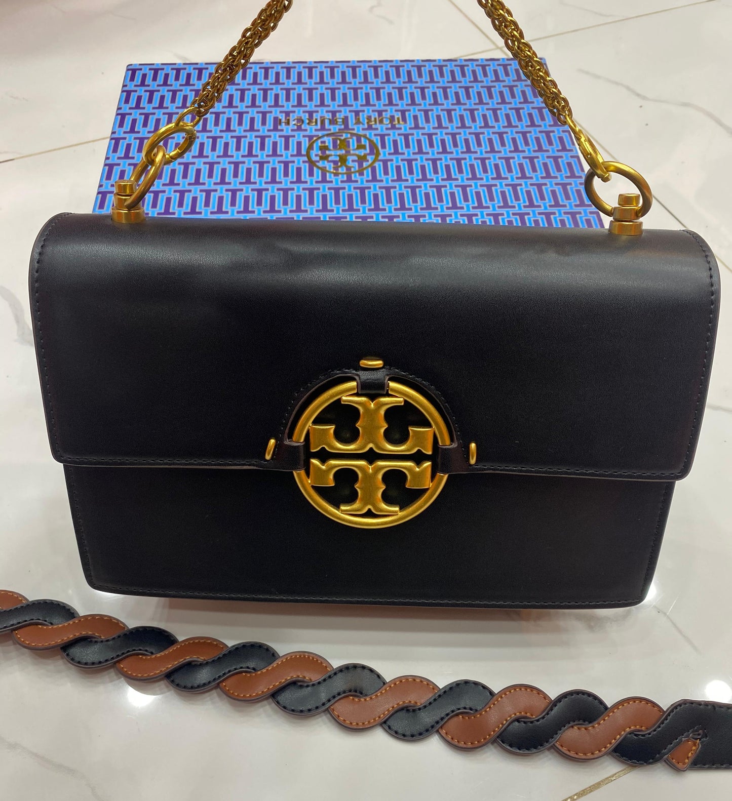 Tory Burch Miller Shoulder Bag Black
