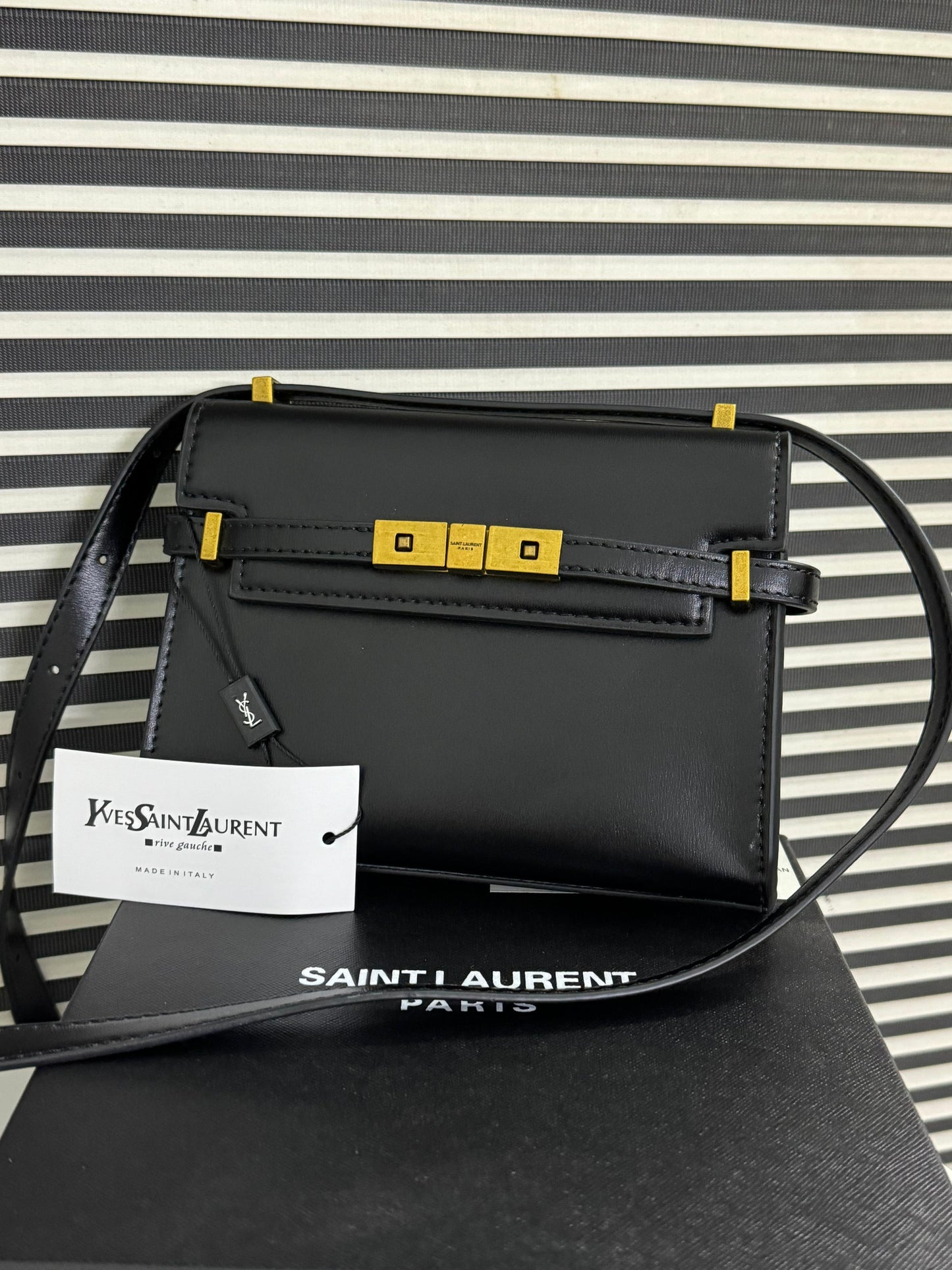 YVES SAINT LAURENT YSL MINI MANHATTAN IN BOX