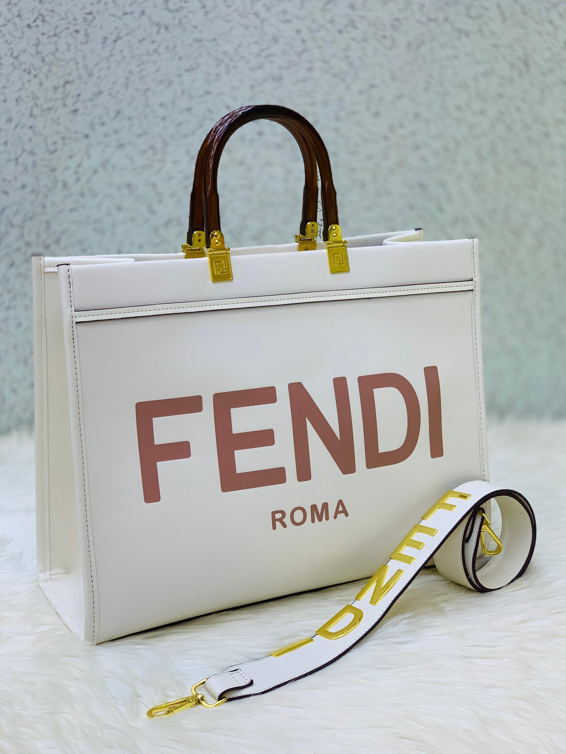 Fendi Sunshine bag Big size with Metal Aplhabets (FENDI)