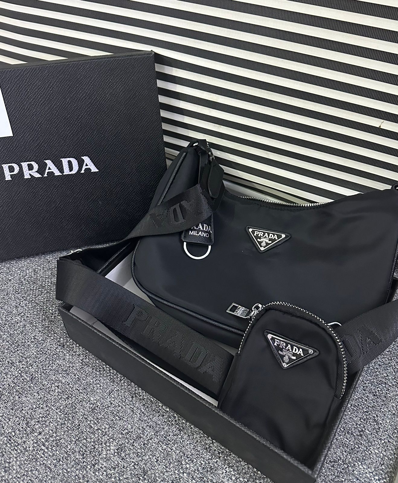 Prada Re Edition 2005 Re Nylon Bag Multi Pochette