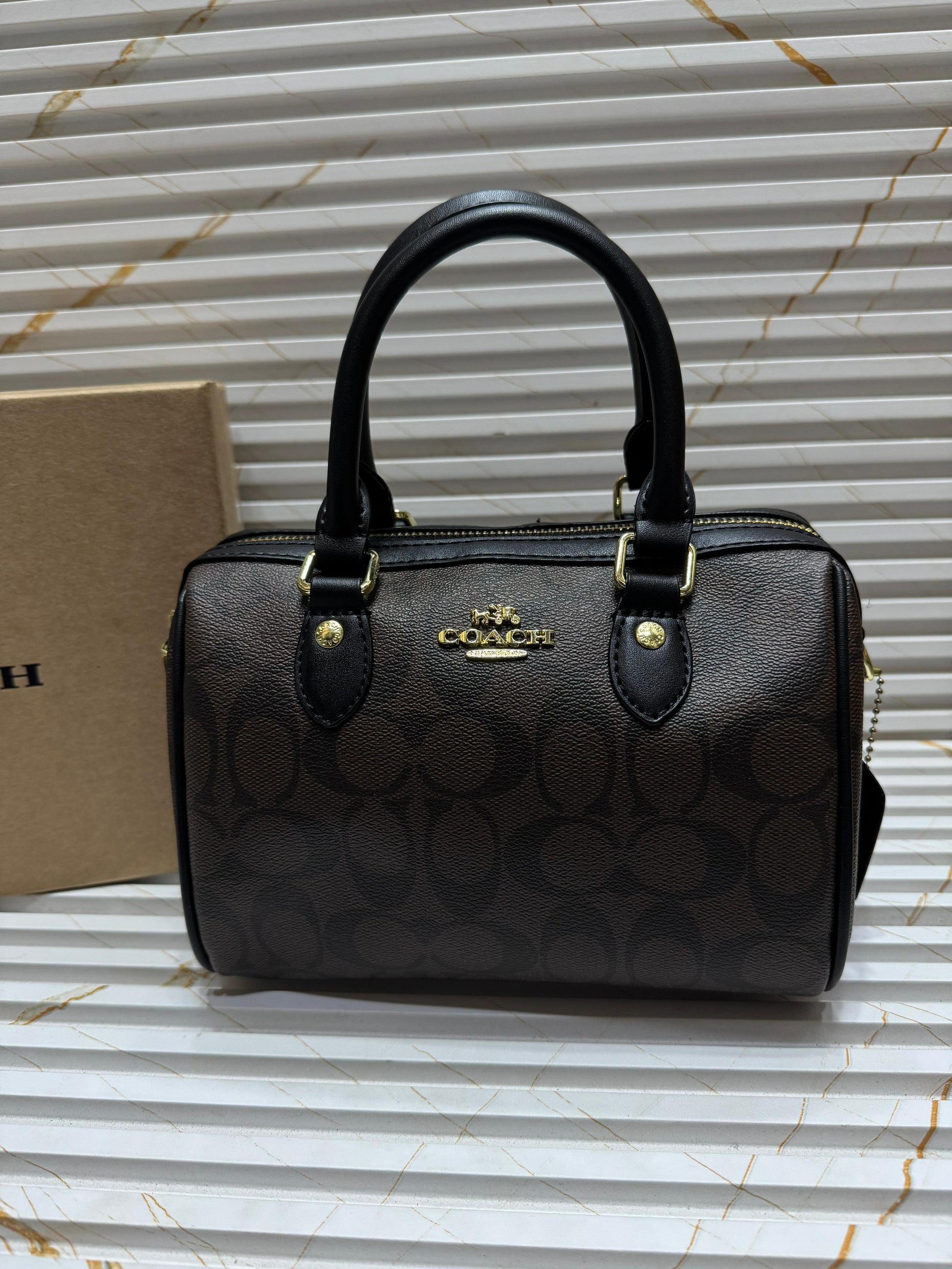 Coach Rowan Satchel Bag in Signature Canvas