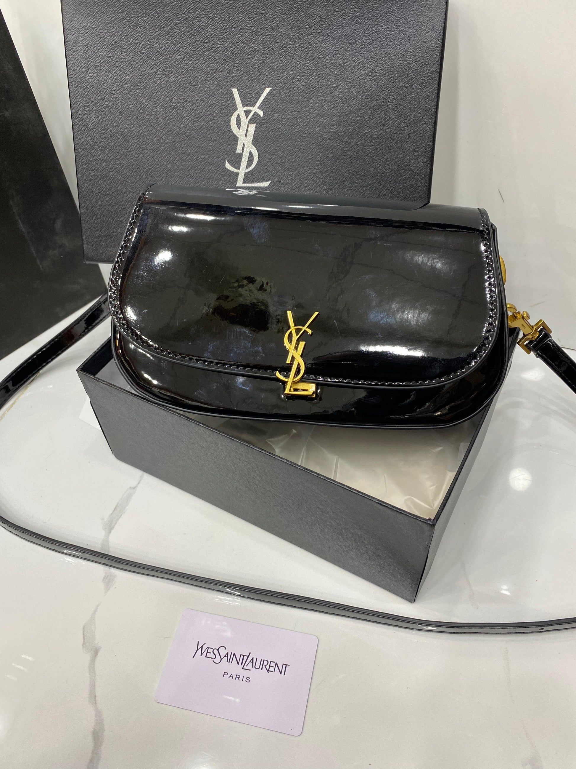 Yves Saint Laurent YSL Envelope Bag Black