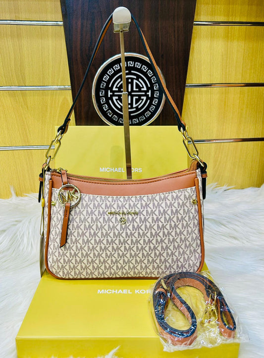 Michael Kors MK Jet Set Charm Medium shoulder bag White