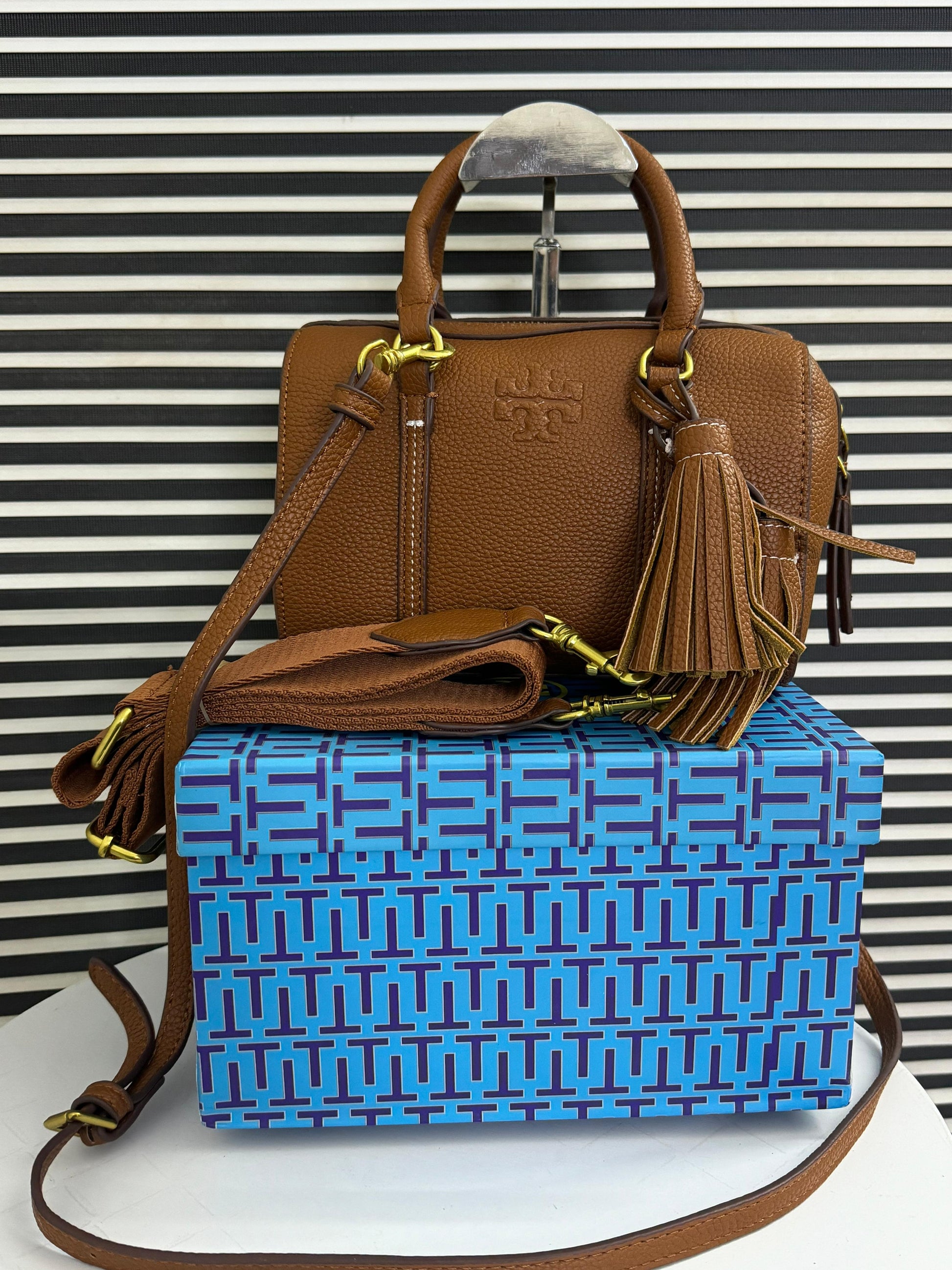 Tory Birch TB Thea mini satchel dome duffle