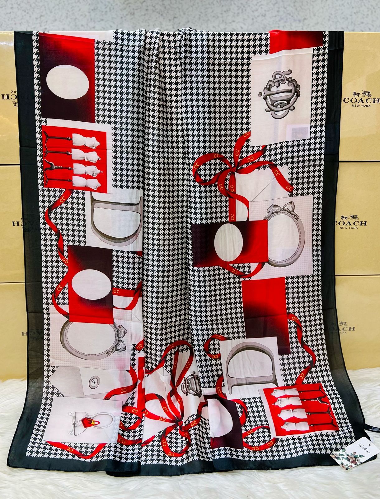 Mix Luxury Brand Silk Scarf 1