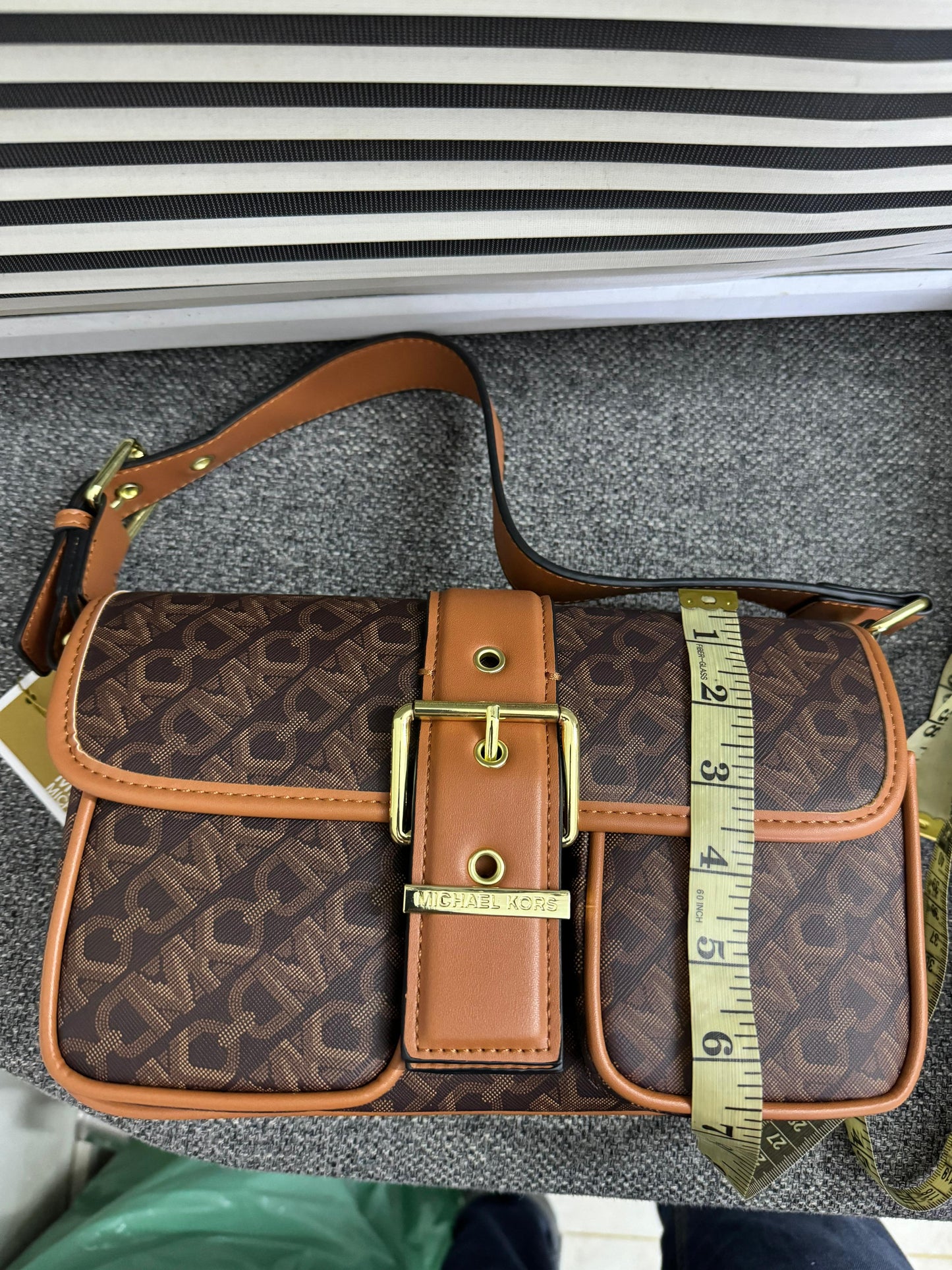 Michael Kors MKColby Medium Empire Monogram Shoulder Bag