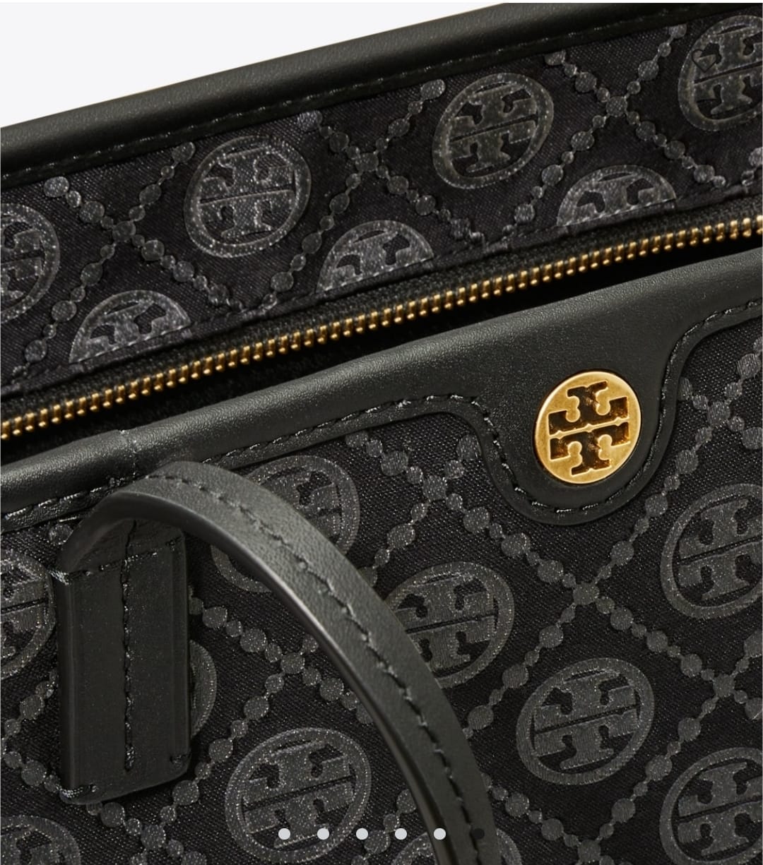 Tory Burch Small T Monogram Zipper Tote Bag