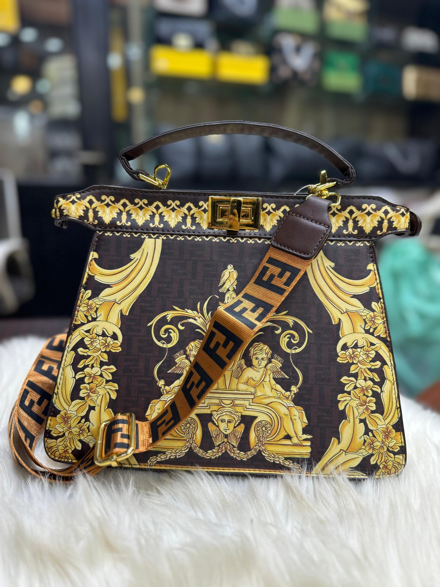 Fendi x Versace Fendance Peekaboo Handbag
