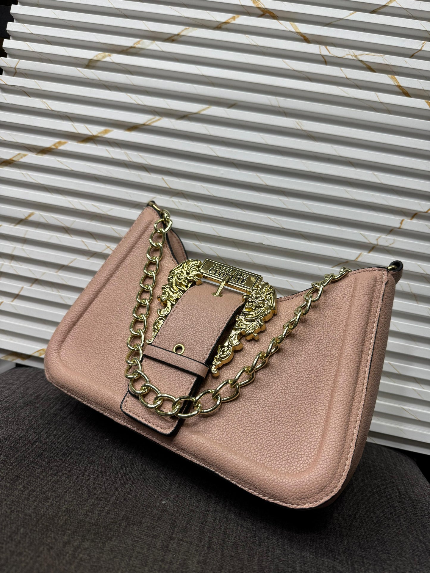 Versace Jeans Couture logo-buckle shoulder bag