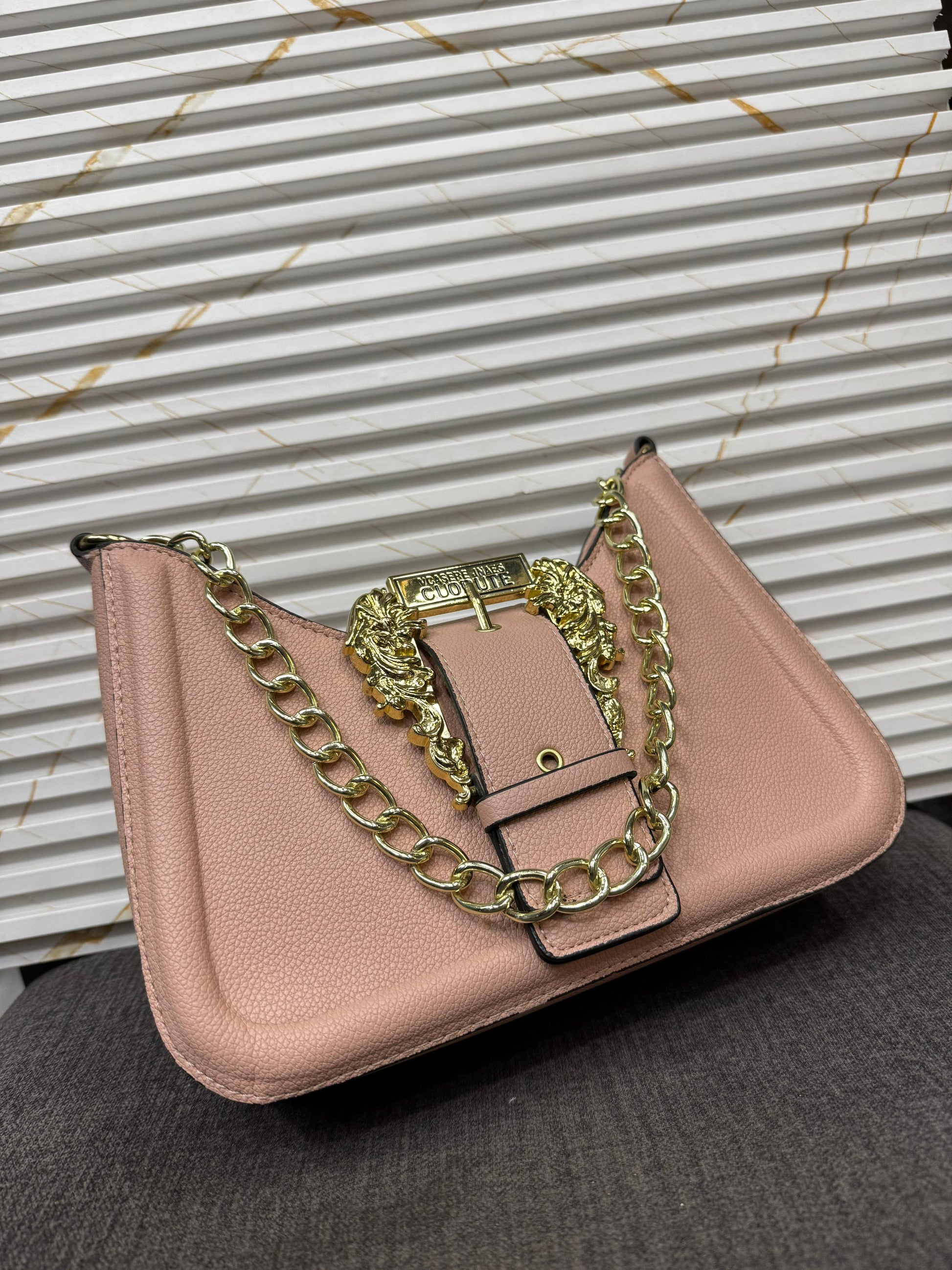 Versace Jeans Couture logo-buckle shoulder bag