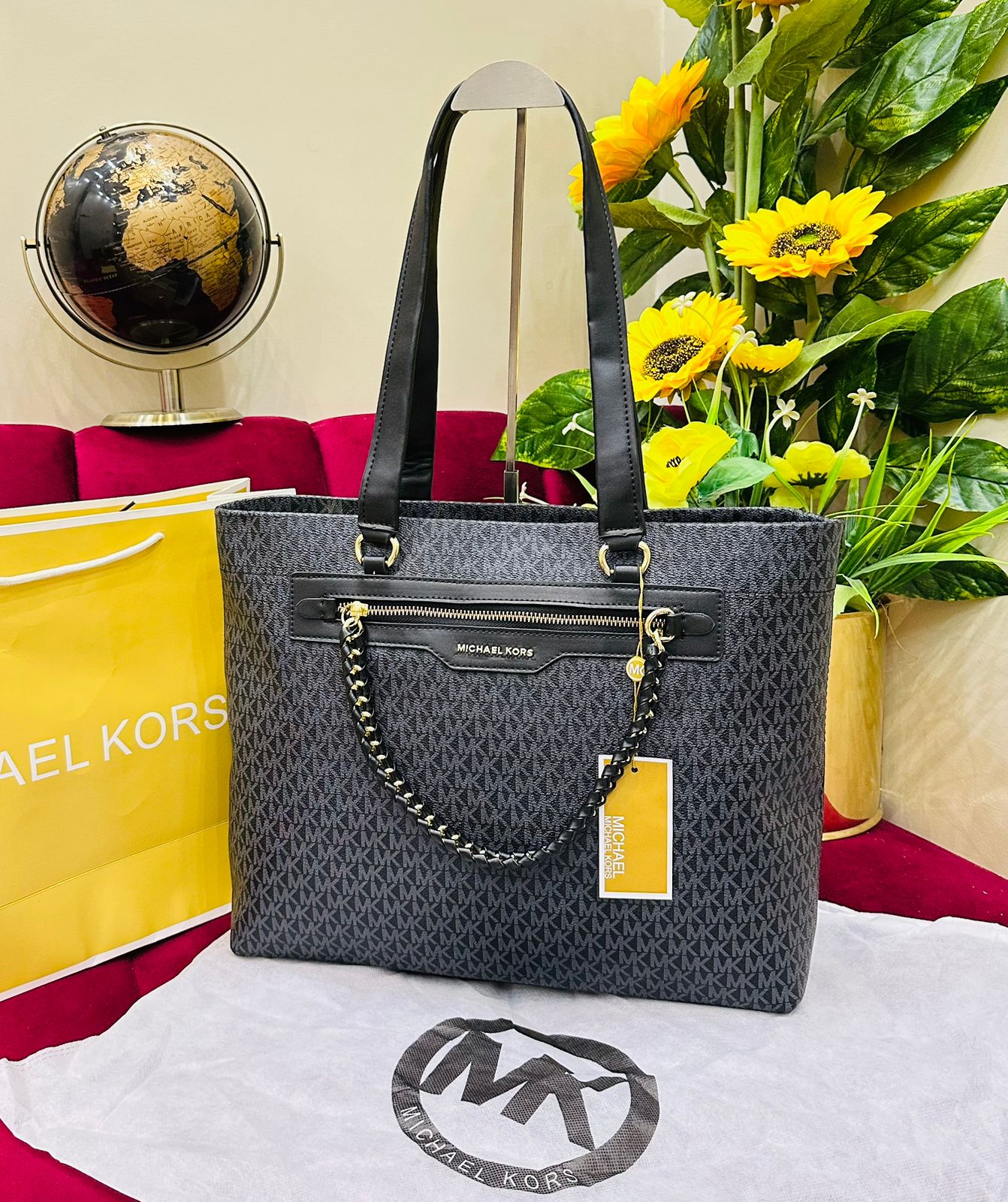 Michael Kors MK Slater Tote Bag Black