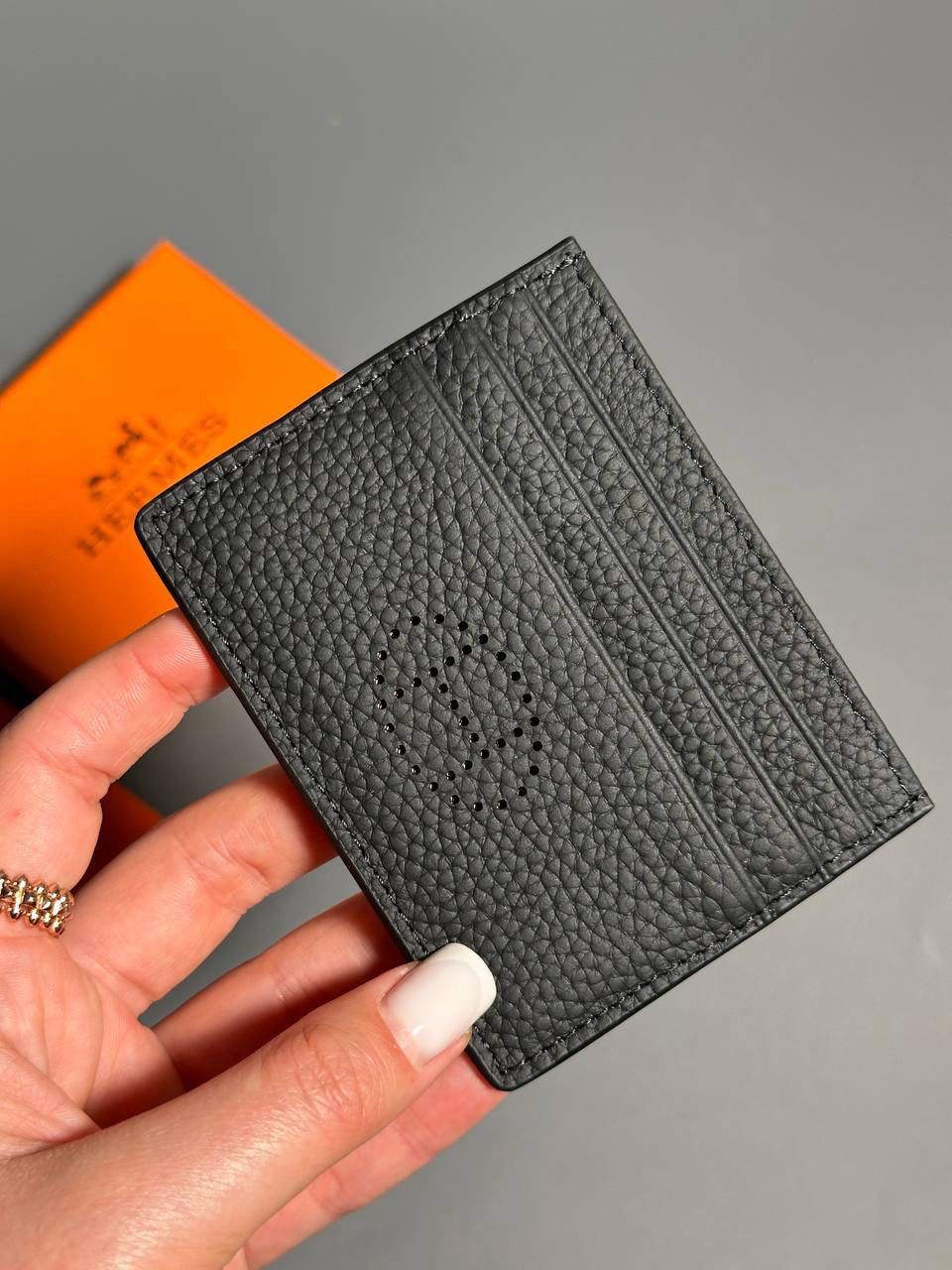 Hermes Card holder Black