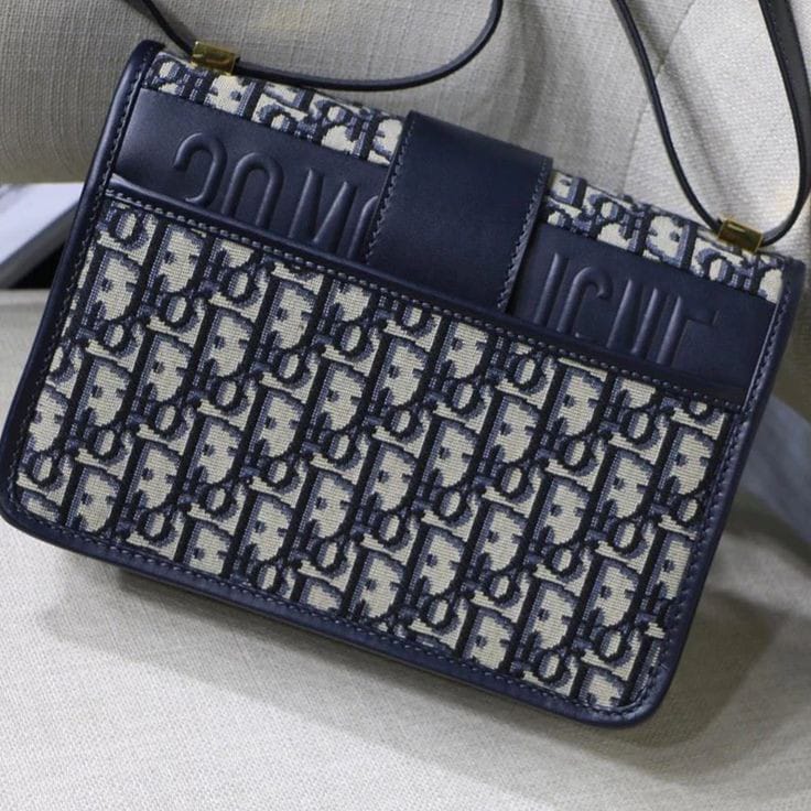 Christian Dior CD Montaigne Oblique Logo Chain Shoulder Bag