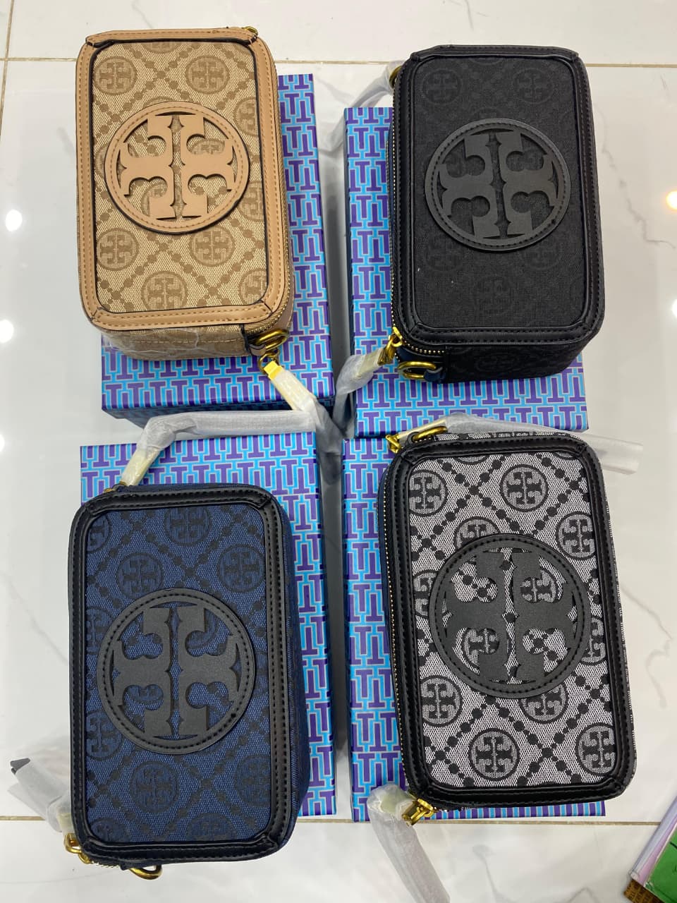 Tory Burch Mini T Monogram Miller Crossbody Bag