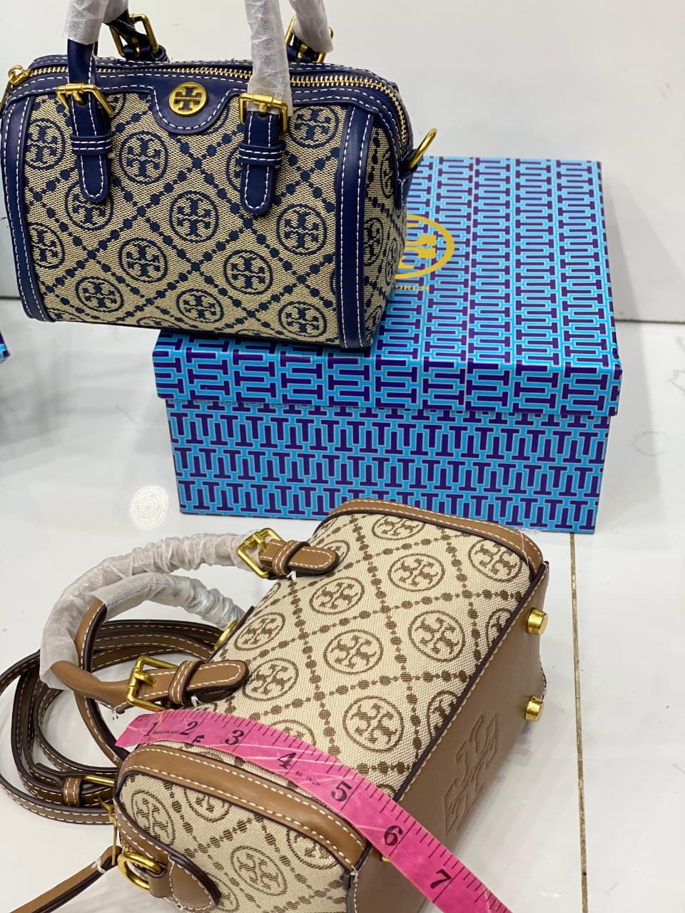 Tory Burch T Monogram Petite Barrel Bag