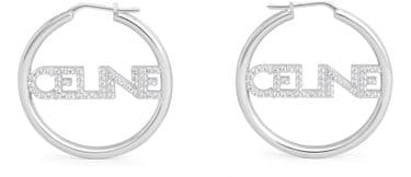 Celine Hoop Earrings Silver