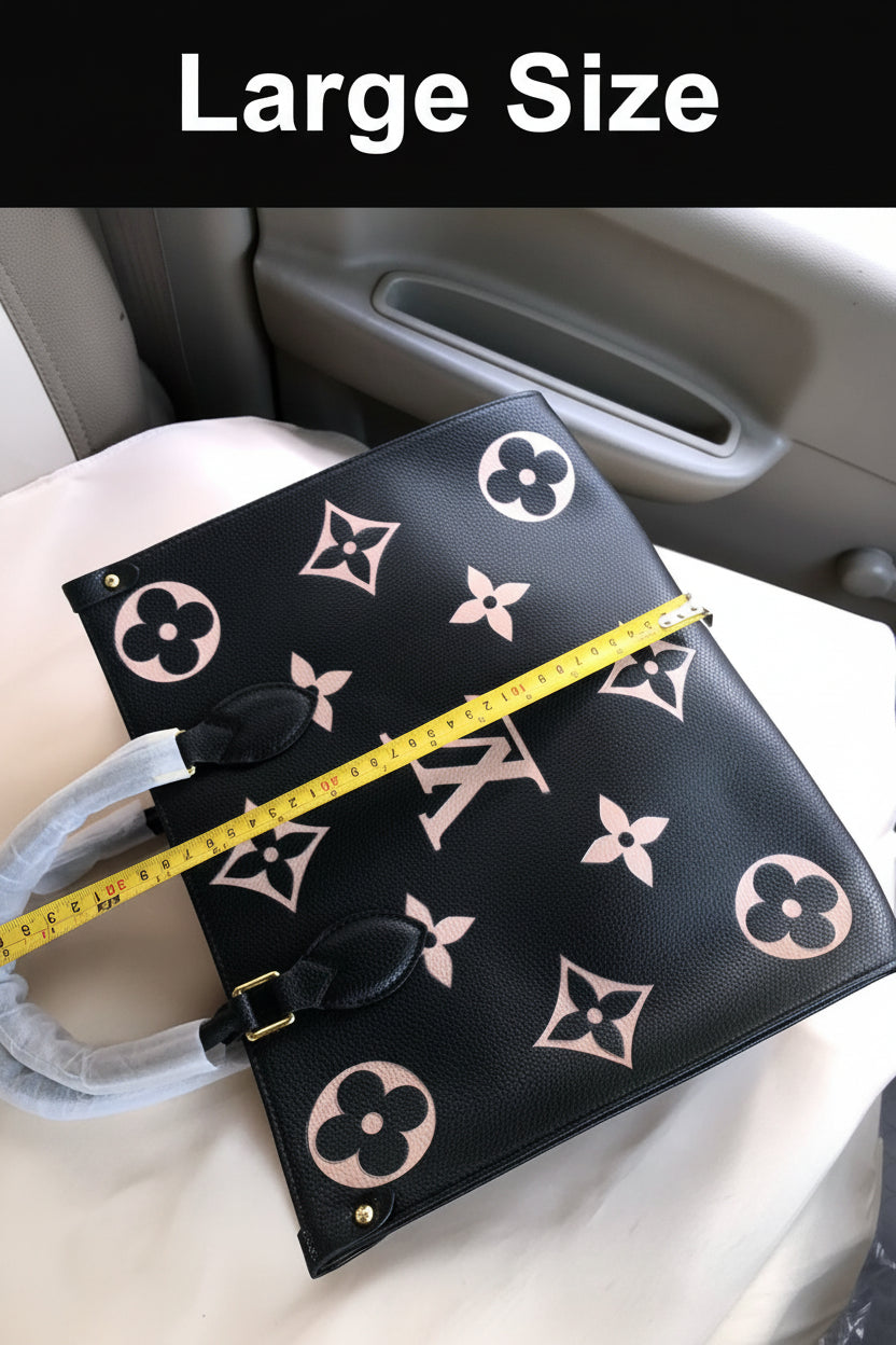 Famous L V Lou-is Vui-tton OnTheGo Bag Pink Color PM MM GM sizes Tote Bag for Women