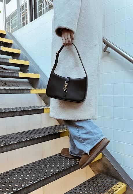 Designer Inspired Y S L Y-ves Sai-nt Lau-rent Hobo Shoulder Bag for Women