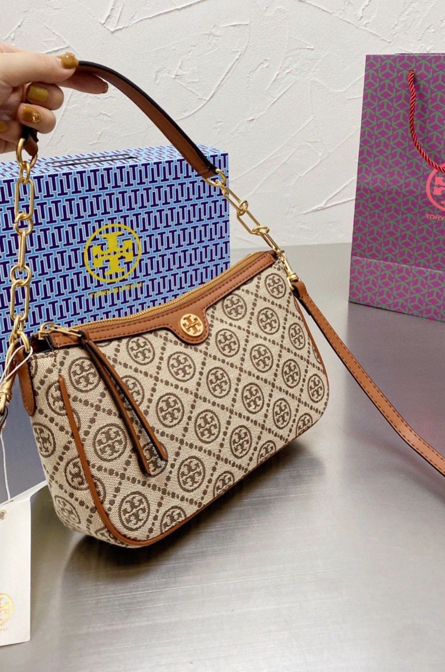 Tory Burch Handbag with Crossbody Strap Brown