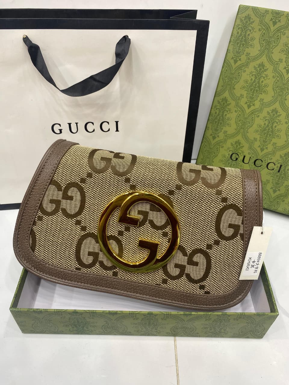Gucci GC New Blondie Leader Shoulder Bag Light brown